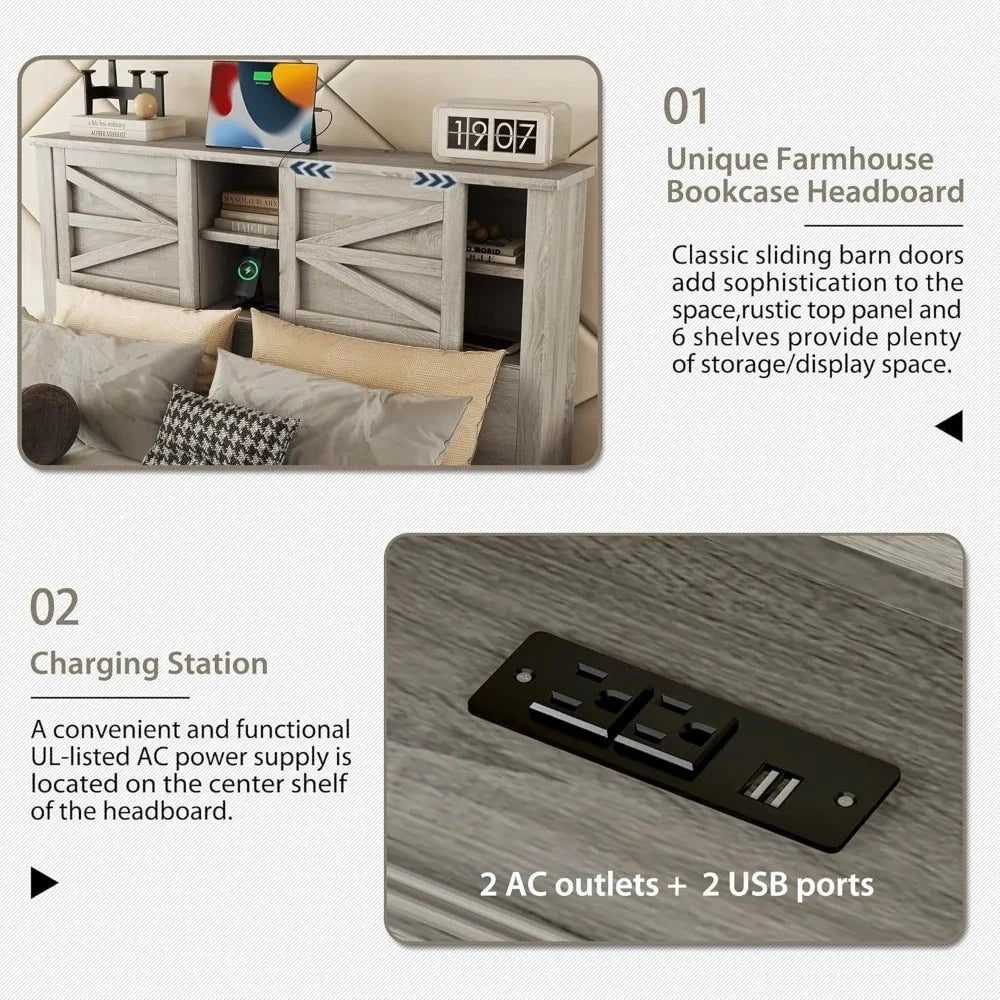 Full Size Bedroom Furniture Set Ohberri