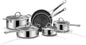 Non Stick, 10 Pcs Hybrid Stainless Steel Cookware Set Ohberri