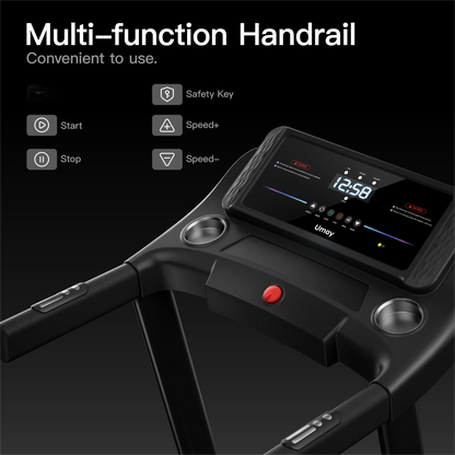 Home Folding Incline Treadmill with Pulse Sensors, 3.0 HP Ohberri