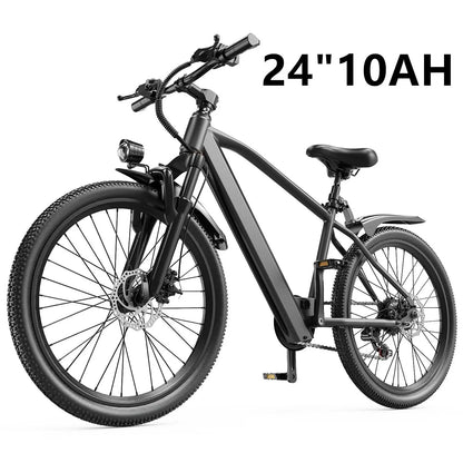 Electric Bicycle, 26" 24" with 36V Battery Peak 500W Motor,21 Speed - Ohberri