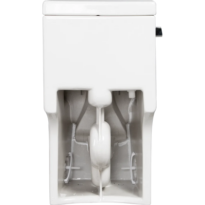 1.28 GPF Single-flush One Piece Toilet, Water-Saving Elongated Ohberri