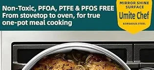 Stainless Steel Cookware Set, 5 Ply 14 Piece Stainless Steel Pot and Pan Set-Induction Ohberri