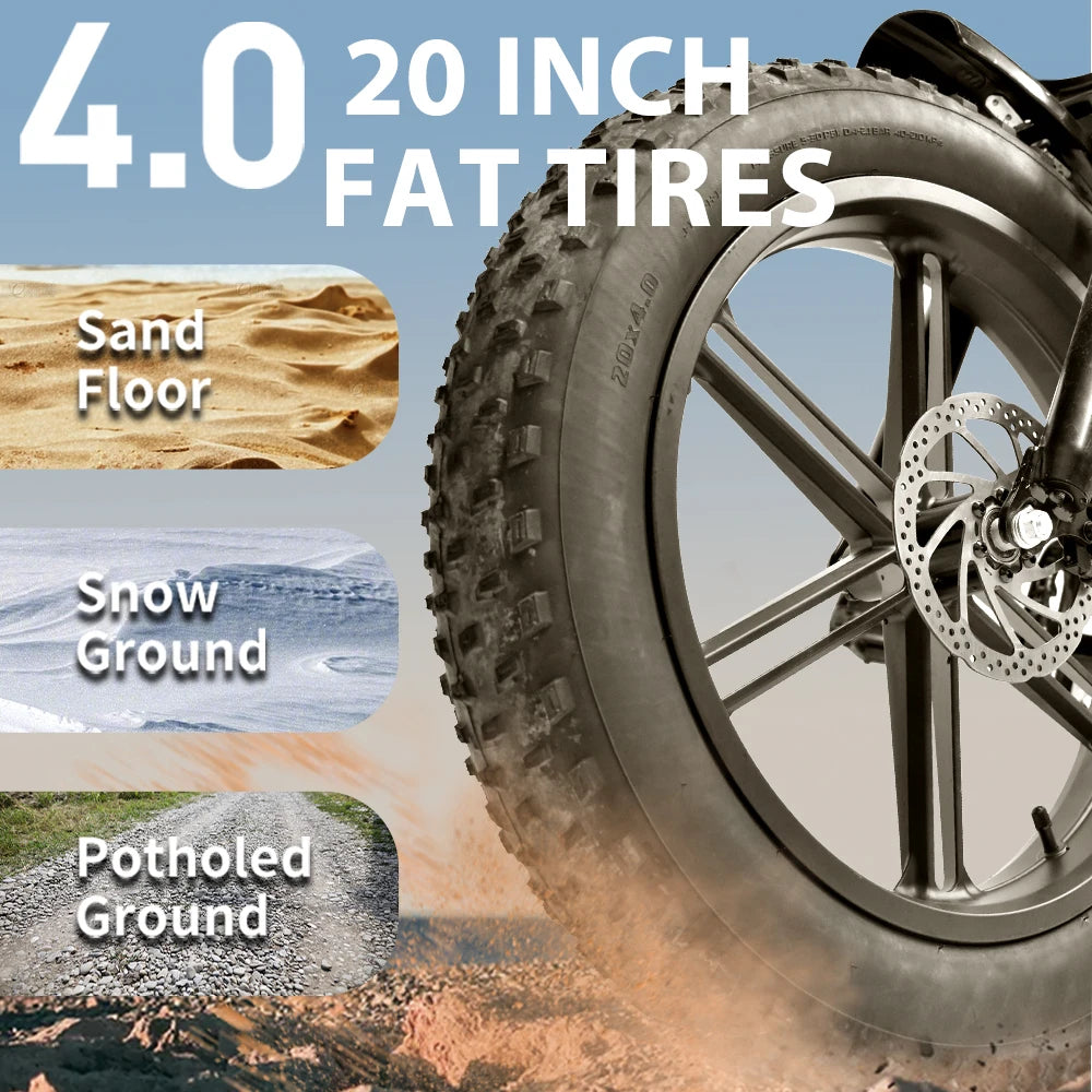 QS7 Electric Bike 1500W 48V 60AH - Ohberri