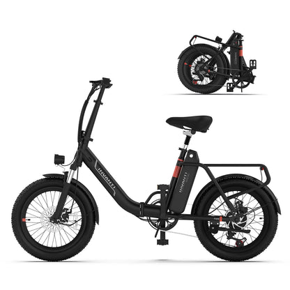 20" Folding Electric Bike 500W Motor 48V 10.4Ah Battery - Ohberri