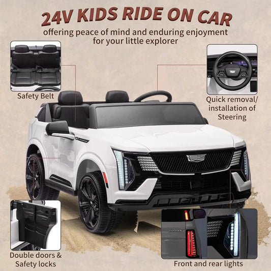 24V Ride On Car, Electric Vehicle With Remote Control, 2 Seater Ohberri