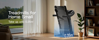 Home Folding Incline Treadmill with Pulse Sensors, 3.0 HP Ohberri