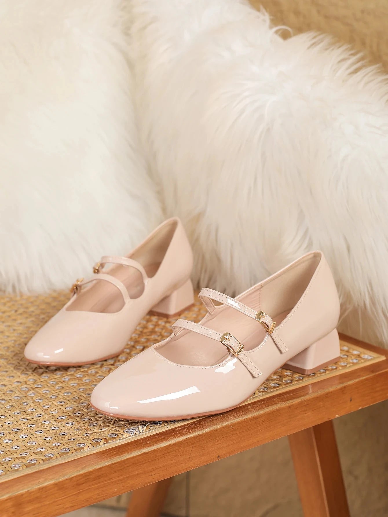 Mary Jane Leather High Heels Ohberri