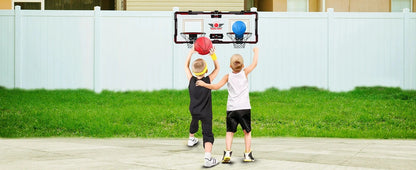 Basketball Hoop x2 Indoor Outdoor Electric Mini Basketball Scoreboard 4x Balls Ohberri