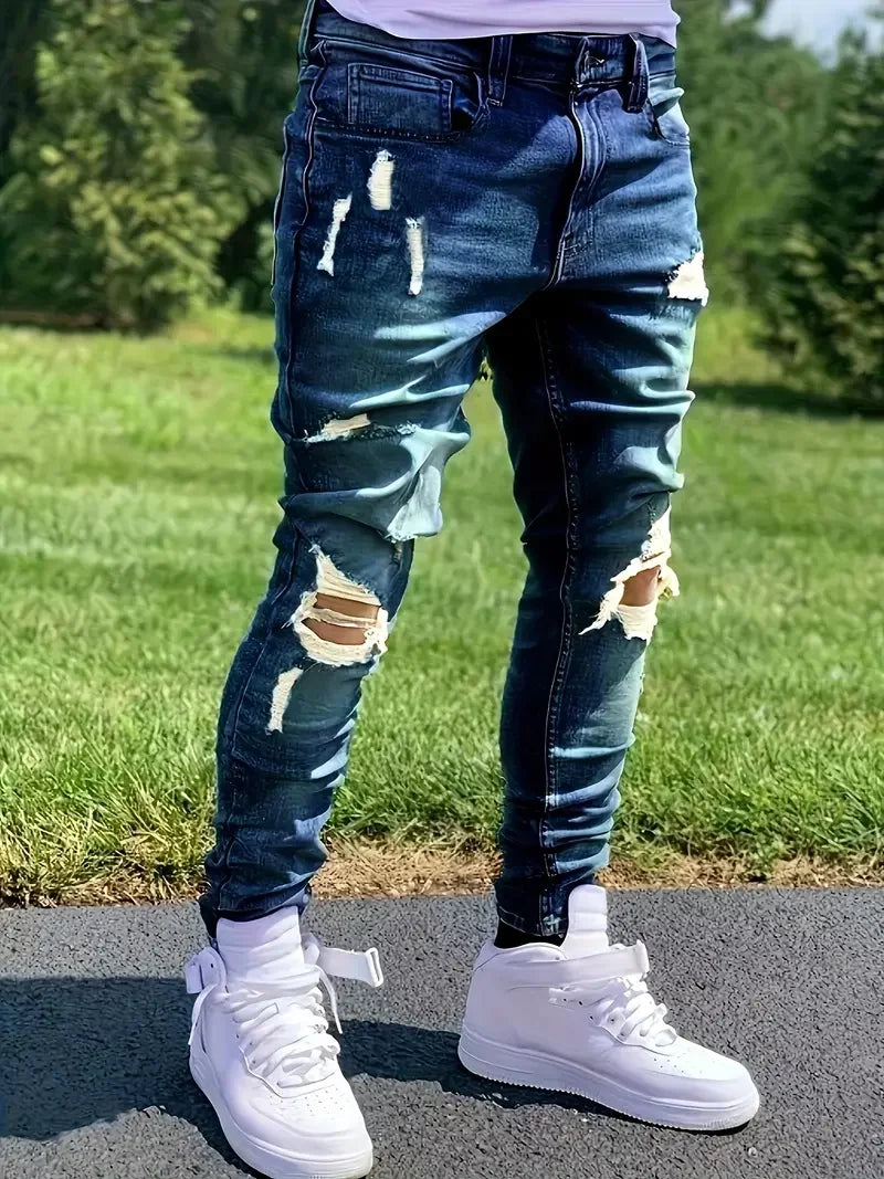 Men'S Distressed Fashion Jeans Ohberri