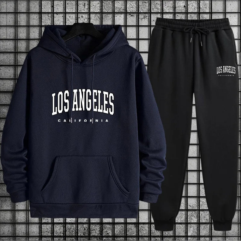 Casual Tracksuit Hoodie + Sweatpants Outfit Ohberri