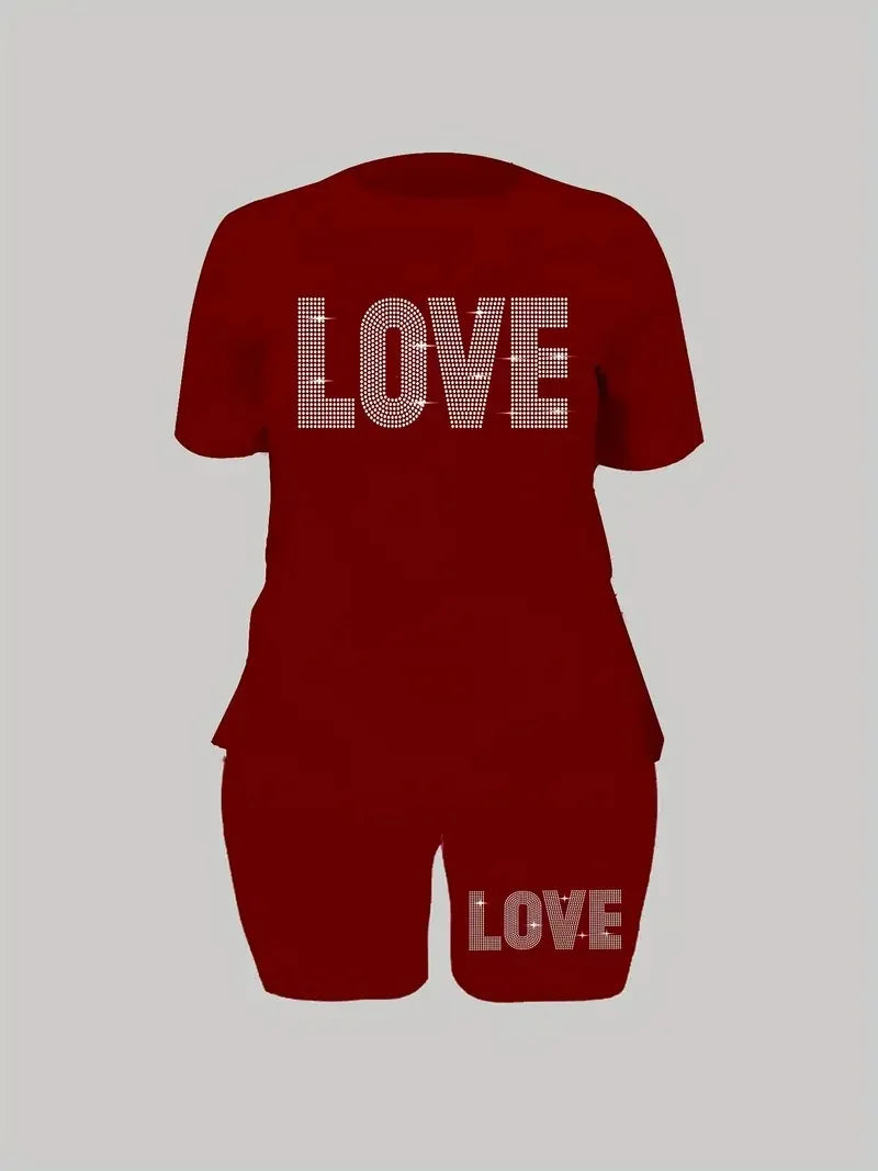 Plus Size Women's Casual Two-Piece Set Ohberri