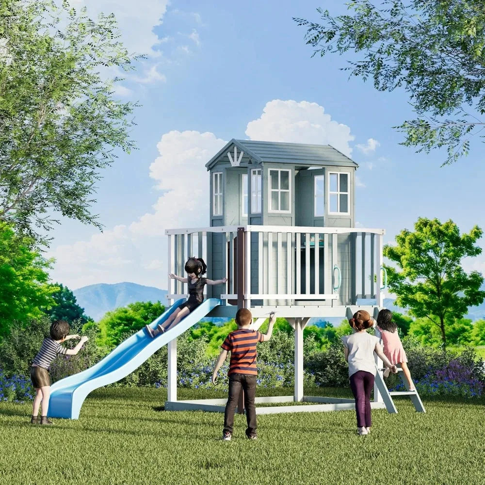 Outdoor Playhouse, Cedar Wooden Ohberri