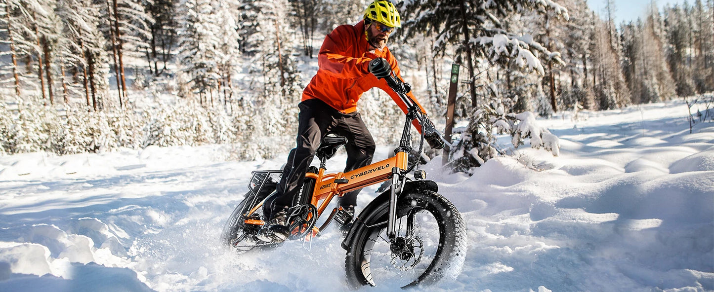 1000W Folding Electric Bike, 48V 20AH 30+MPH, 80 Miles Max Range, 20" Tire - Ohberri