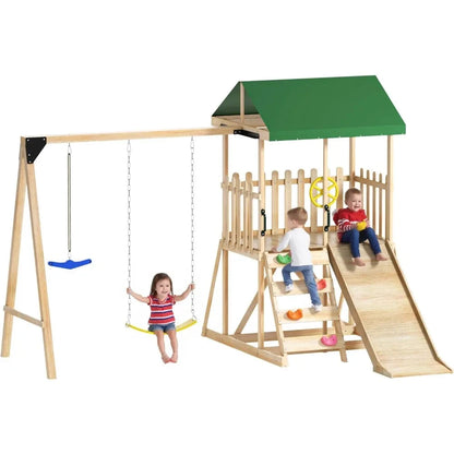 Wooden Swing Set Ohberri