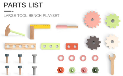 Mini Wooden Work Bench Set - Ohberri