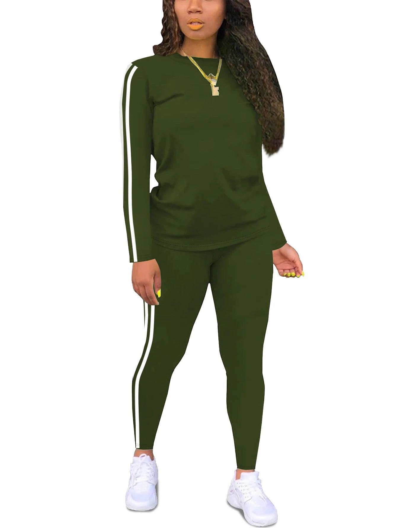 Women's Casual Long Sleeve Fitness Set Ohberri
