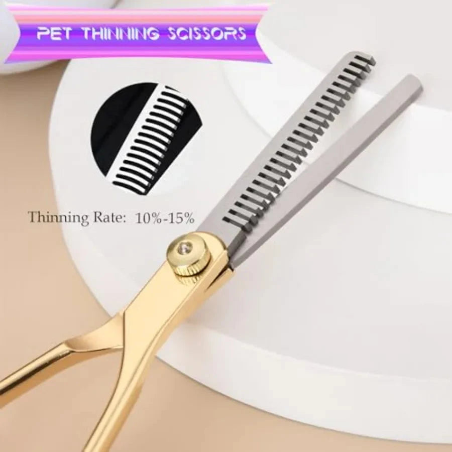 Dog Grooming Kit Hair Scissors Thinning Shears Set Ohberri