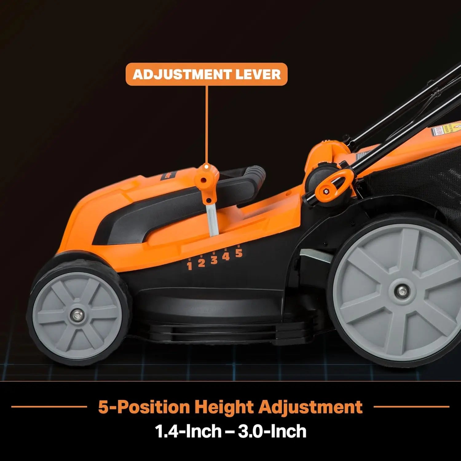 MEB1216K Electric Lawn Mower 16-Inch 12AMP - Ohberri