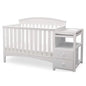 Convertible Crib & Changer Combo  White, 3-in-1 Baby Nursery Set for Newborns to Toddlers - Ohberri