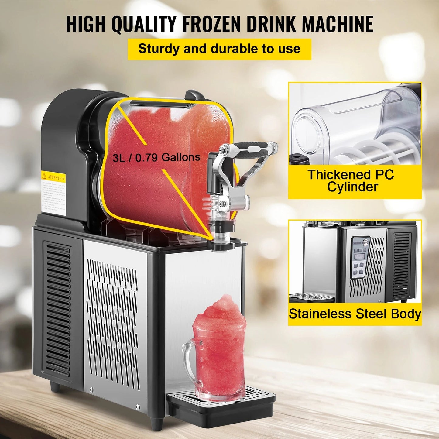 3/6L Jar Commercial Slushie Machine Ohberri