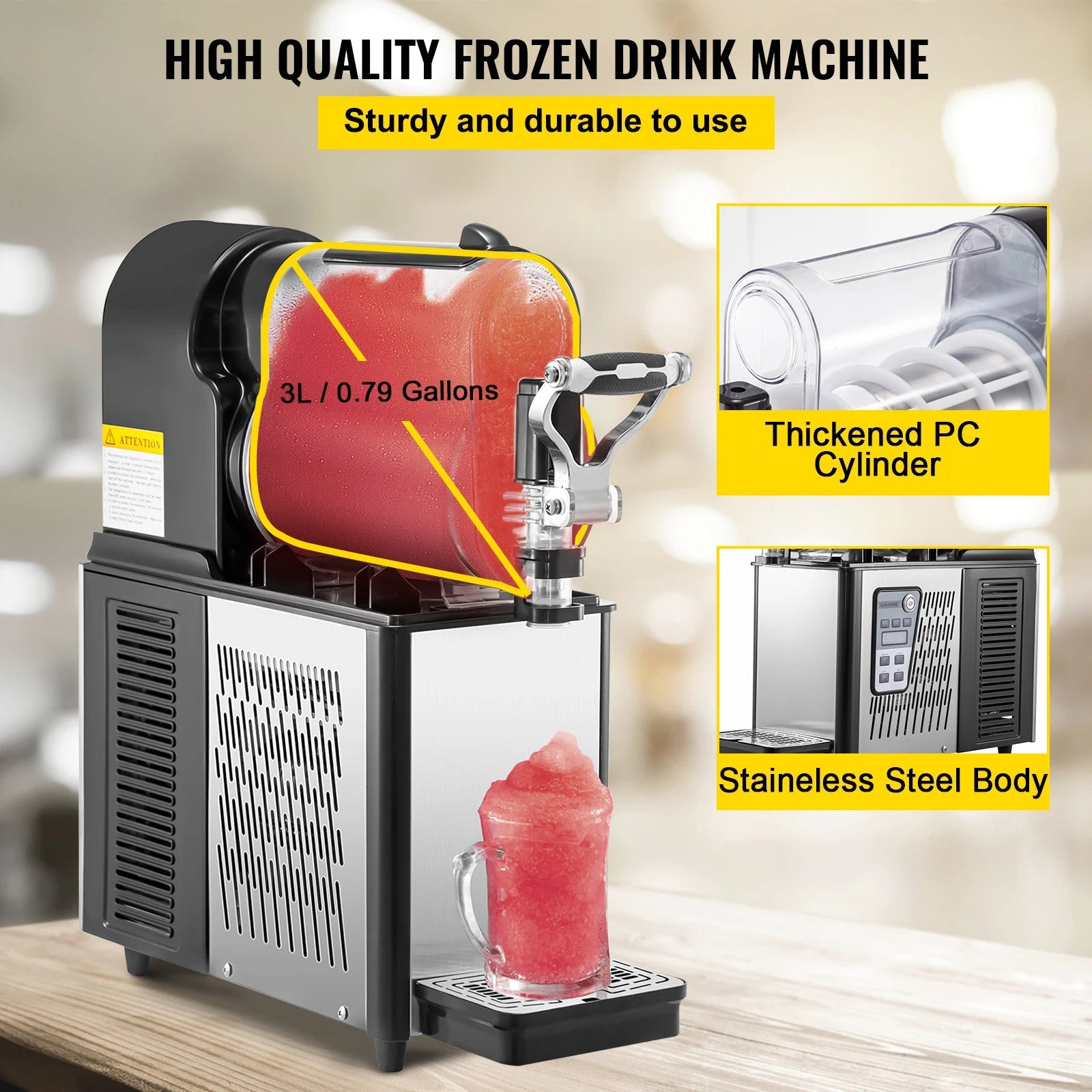 3/6L Jar Commercial Slushie Machine Ohberri