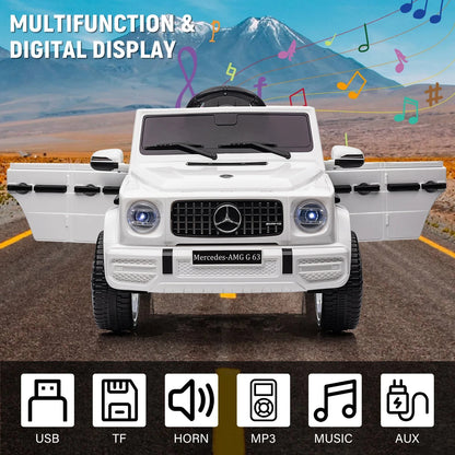 Electric Car for Kids Licensed G63 12V Ride on Toy with Remote Control Ohberri