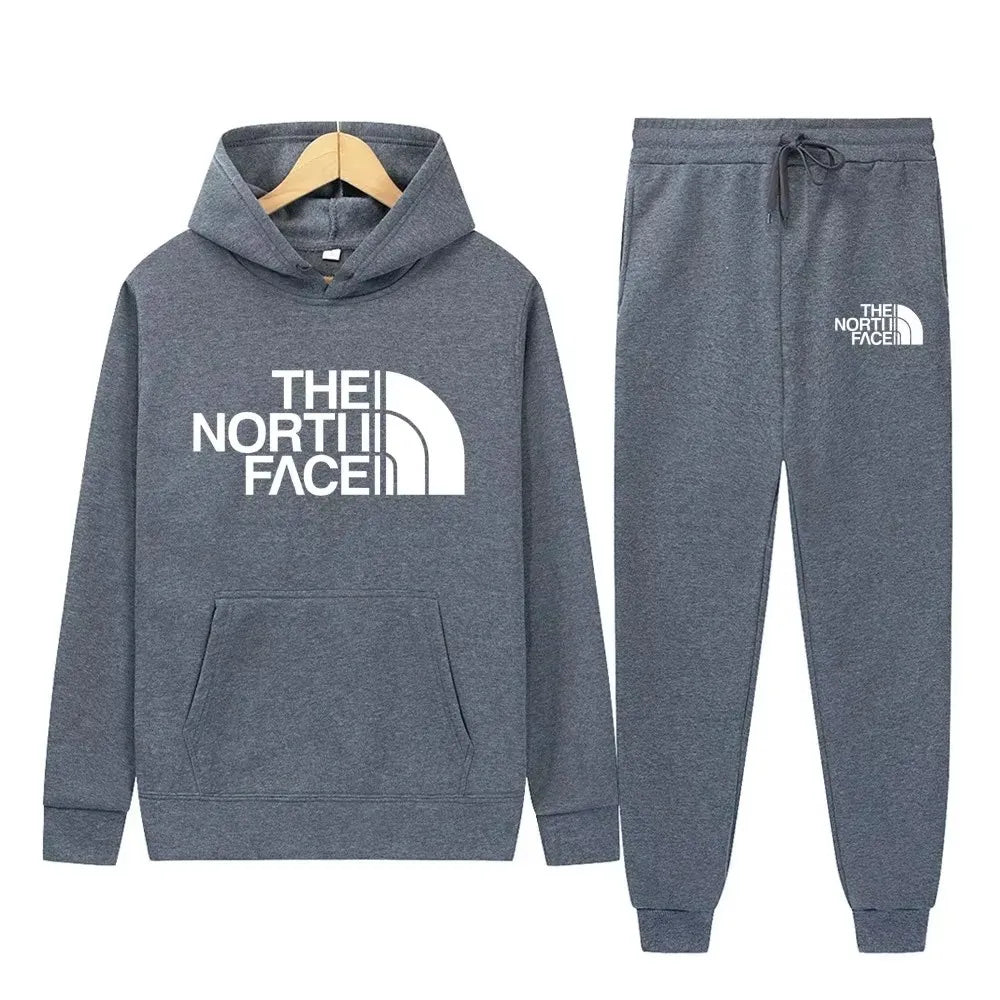 Men Tracksuit Hoodies + Pants 2Pcs Sets Ohberri