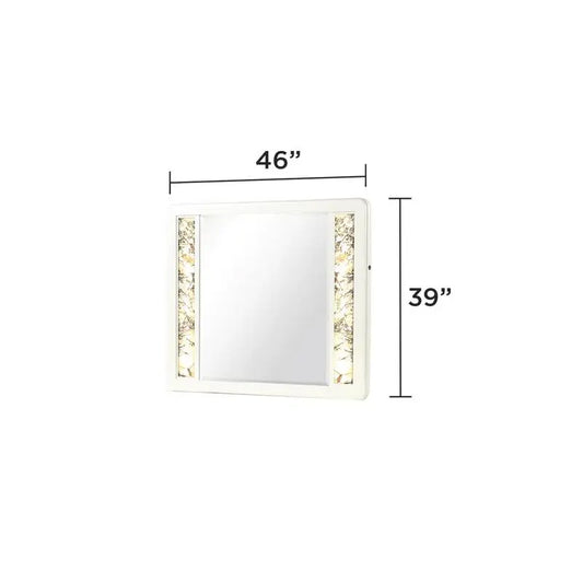 5-Pc King Upholstered Bedroom Set with Wood & Gold Accents in Beige - Ohberri