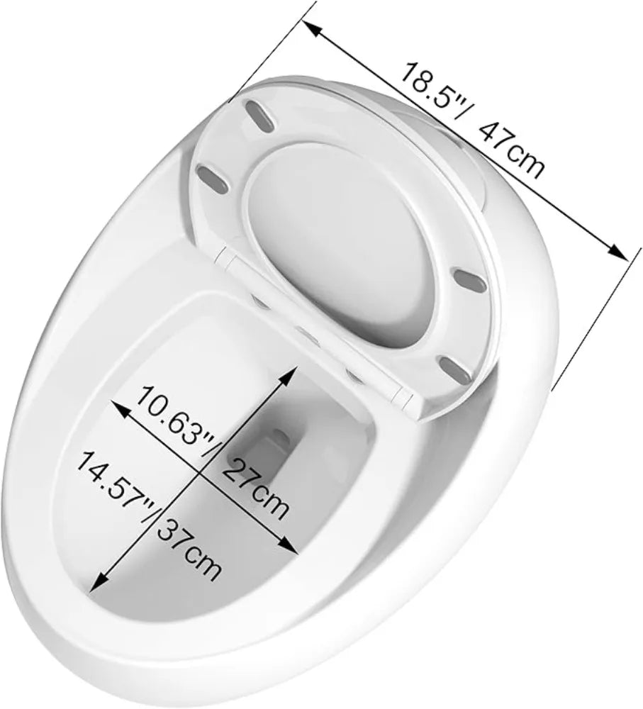 Modern Egg-Shaped Smart Toilet | 1.28 GPF Single Flush Glossy White Ohberri