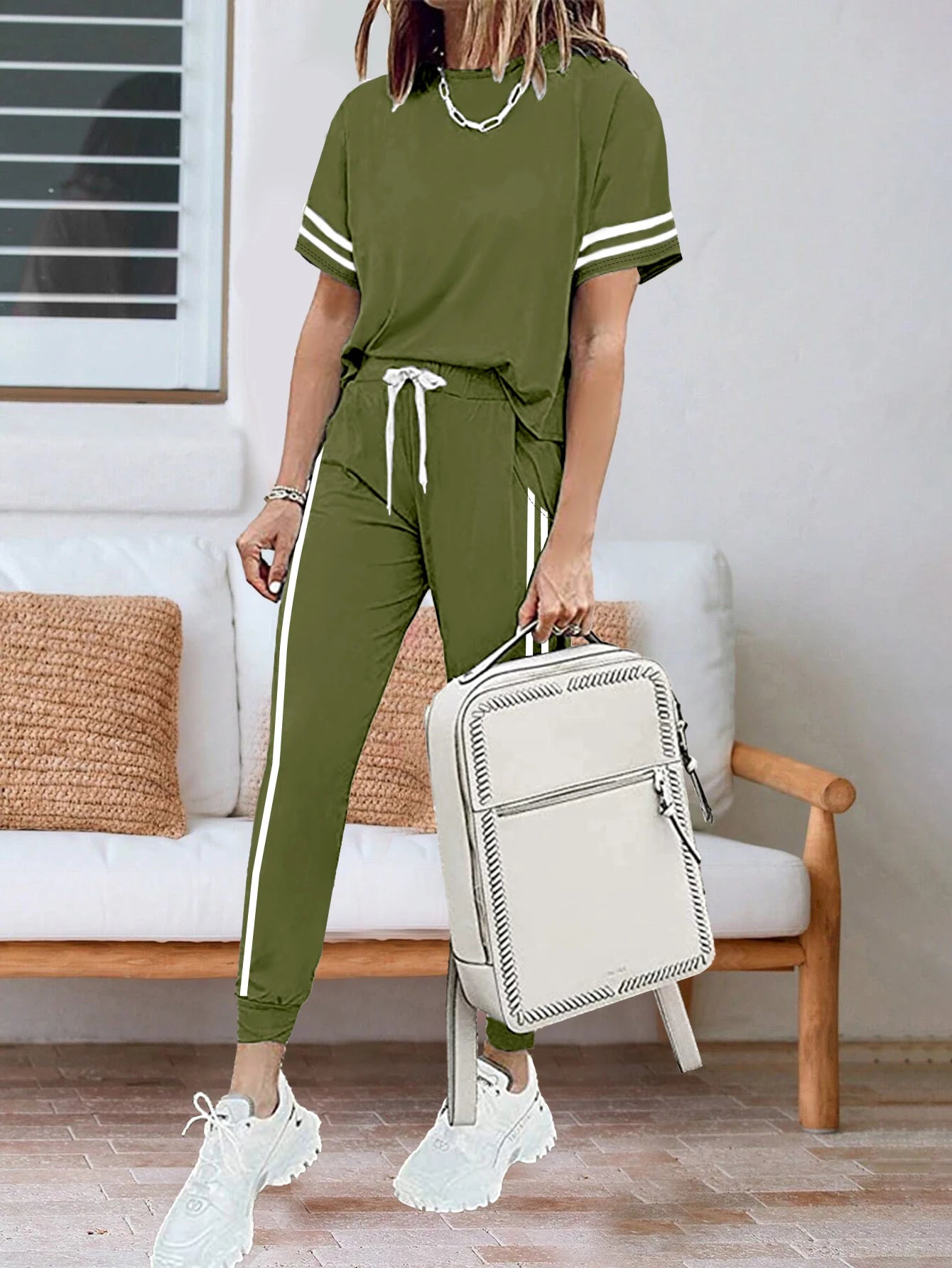 Women's Casual Long Sleeve Fitness Set Ohberri