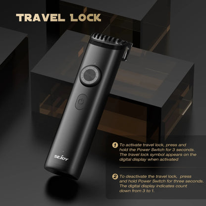 Professional Electric Hair Clippers with Lock Portable Men's Cordless Beard Trimmer Ohberri