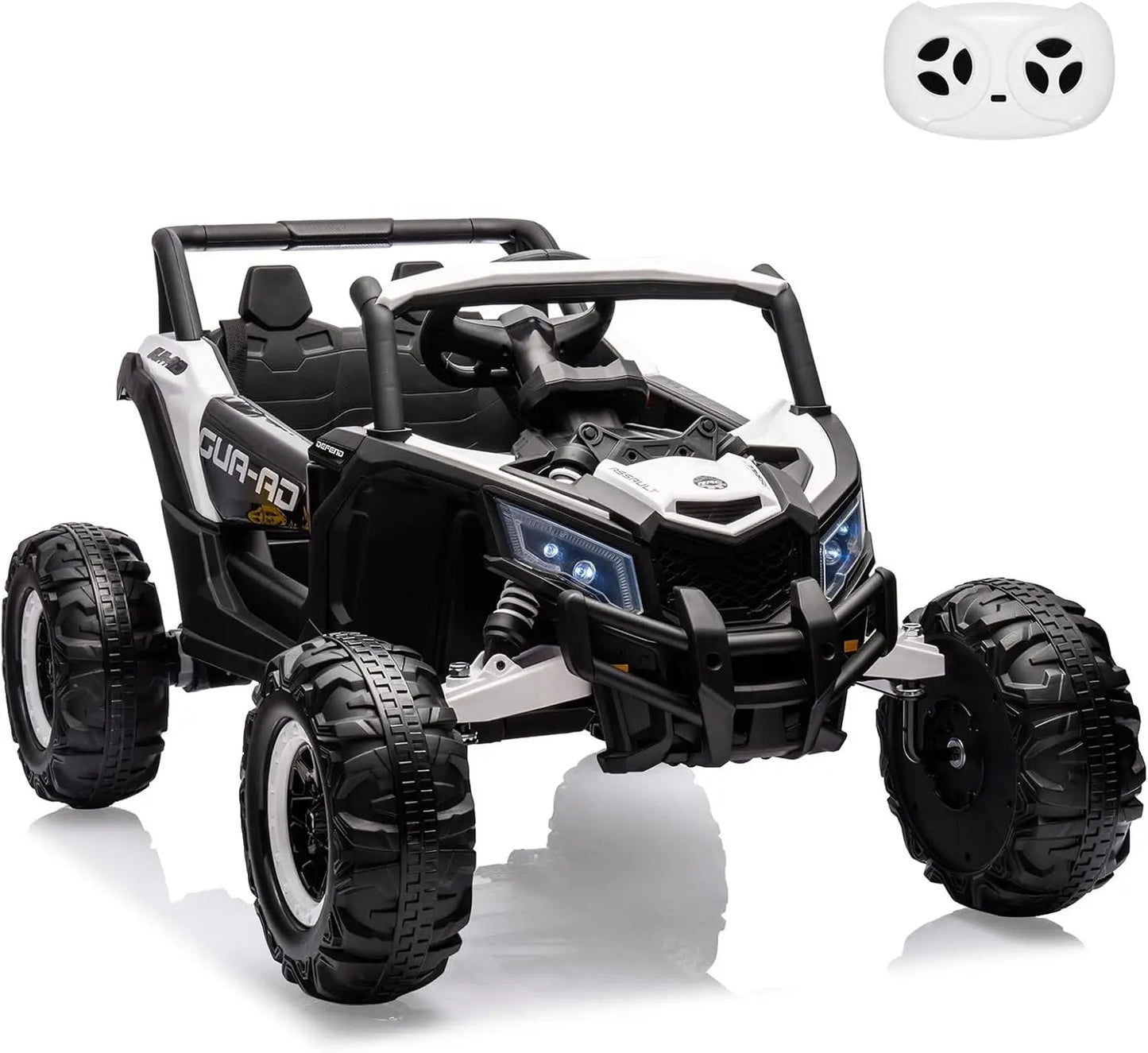 2 Seater Ride On Car, 24V Kids Ride On UTV Car w/Remote Control Ohberri