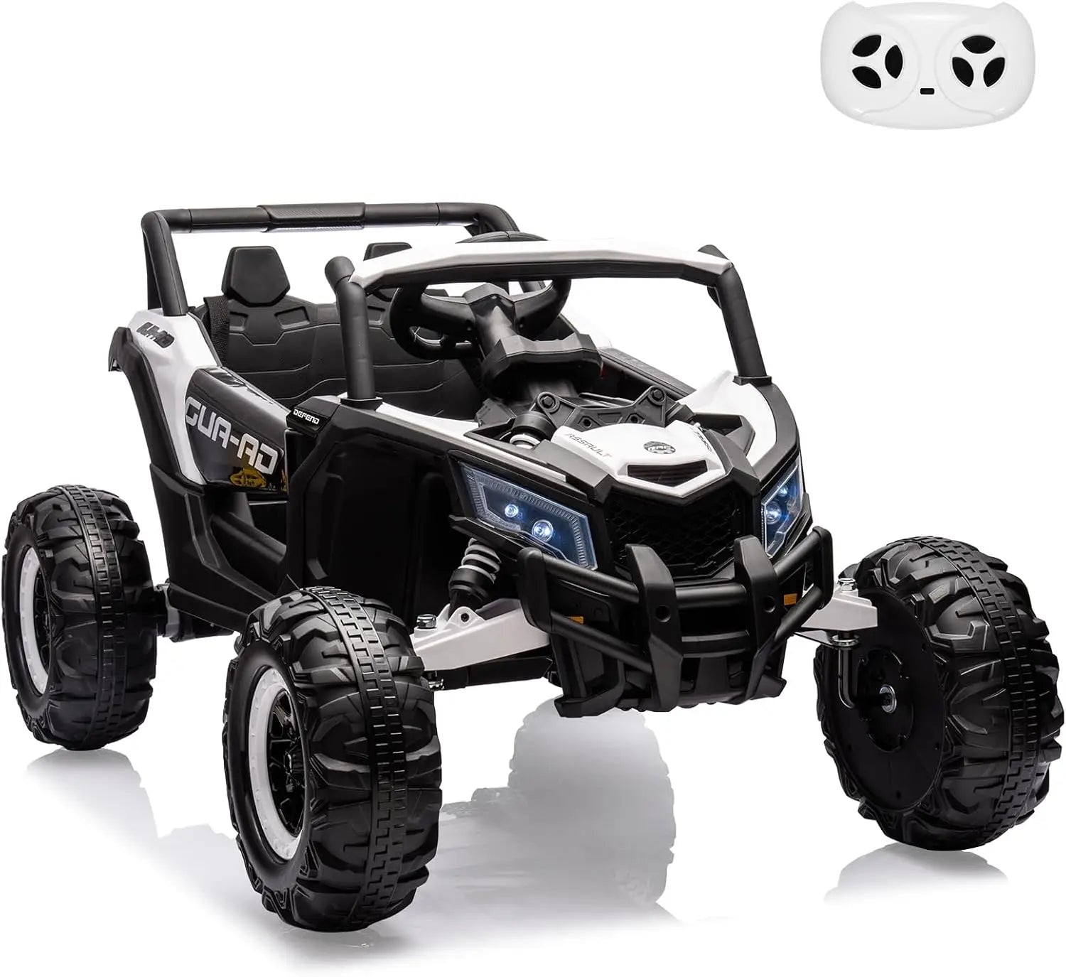 2 Seater Ride On Car, 24V Kids Ride On UTV Car w/Remote Control Ohberri