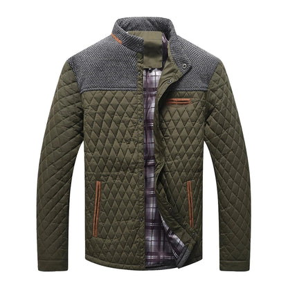 Men's Jackets Winter Warm Bomber Quilted Coat Lightweight Ohberri