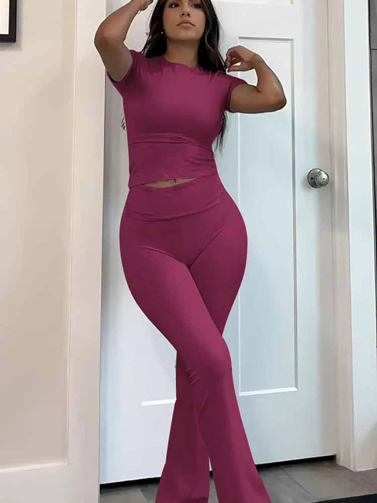 Women's two-piece sports leisure yoga set Ohberri