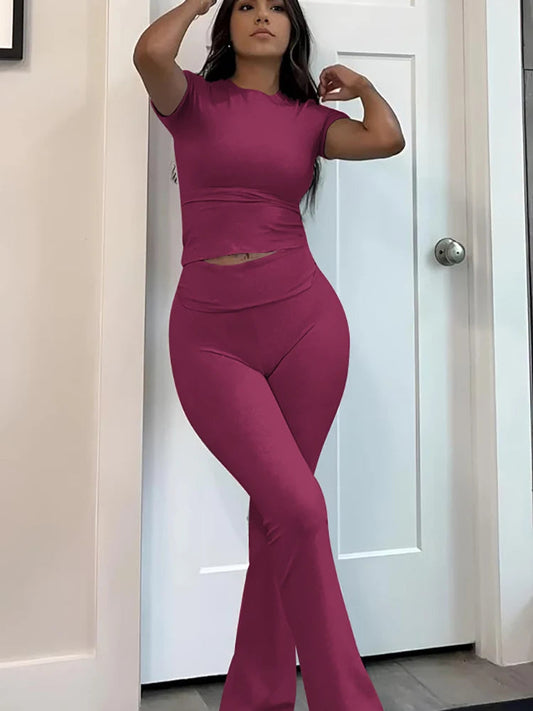 Women's two-piece sports leisure yoga set Ohberri