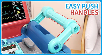 Doctor Pretend Play Medical Station Set with Lights Stethoscope - Ohberri