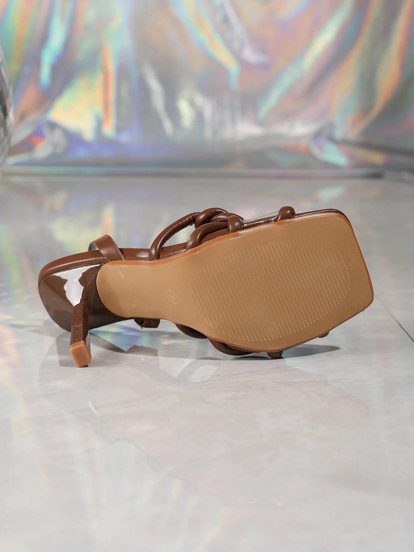 Women's Sandals Square Open Toe Kitten Heels Ohberri