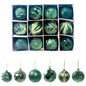 12pcs 6cm Assorted Christmas Ball Pendant Ball Ornament Set Ohberri