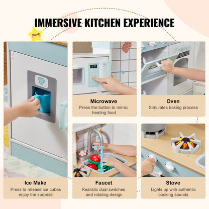 Kitchen Play Set Simulated Cooking Food Tableware - Ohberri