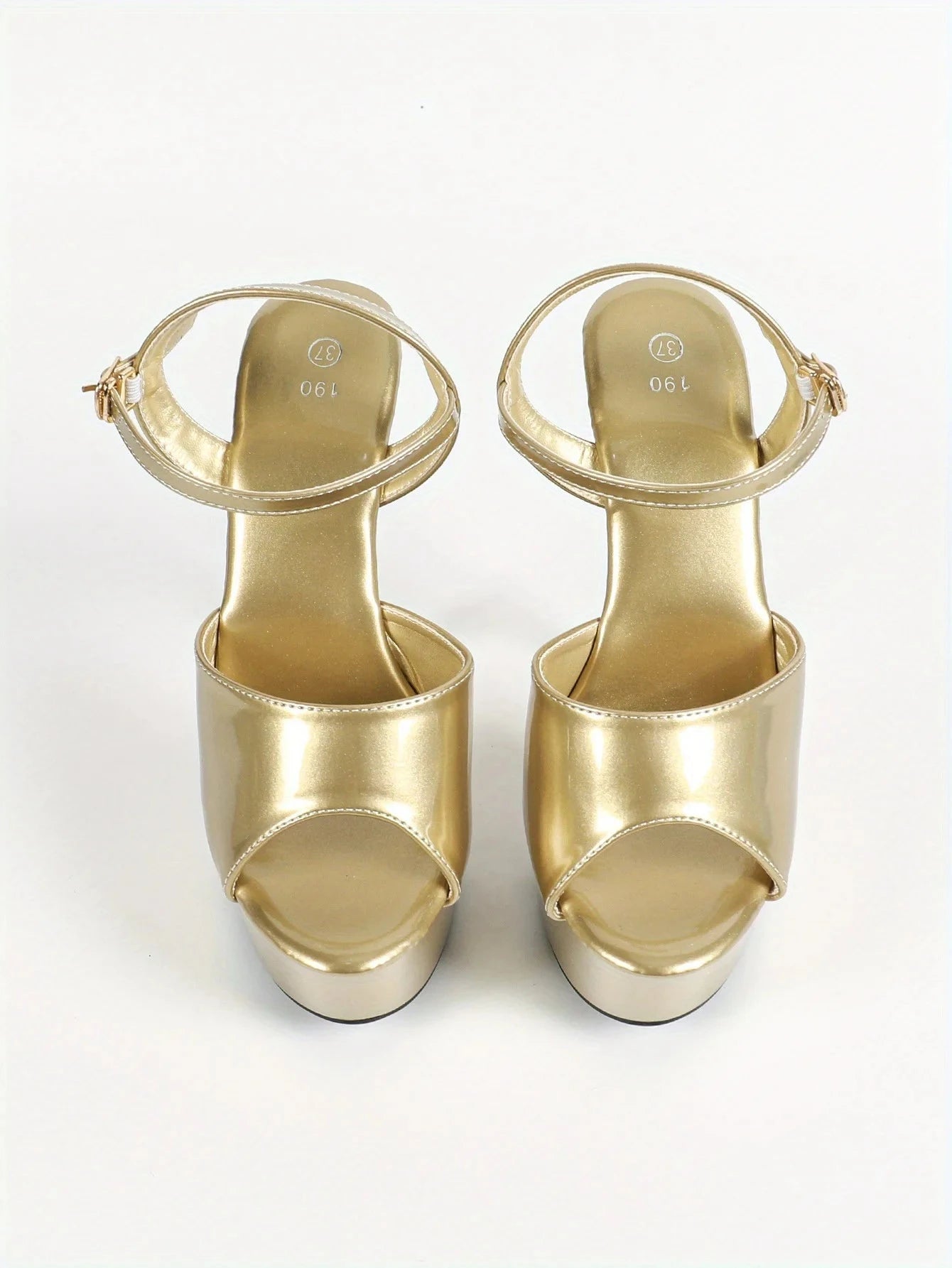 Leather Slim High-heel- Khaki Color Ohberri