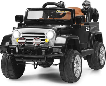 Ride On Car, 12V 2WD Powered Truck, Manual/Parental Remote Control Modes Ohberri