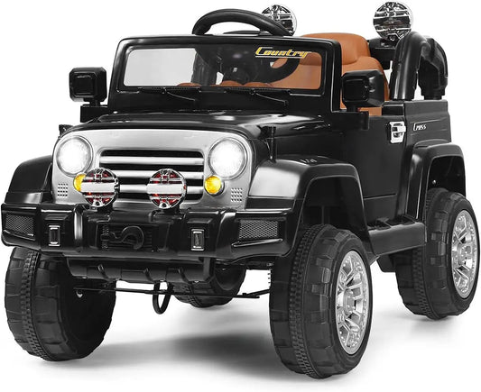 Ride On Car, 12V 2WD Powered Truck, Manual/Parental Remote Control Modes Ohberri