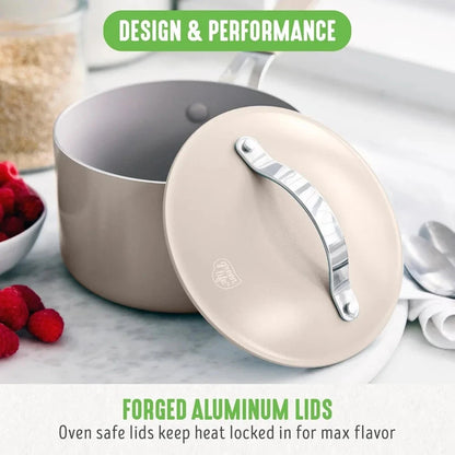 10-Piece Ceramic Nonstick Cookware Ohberri