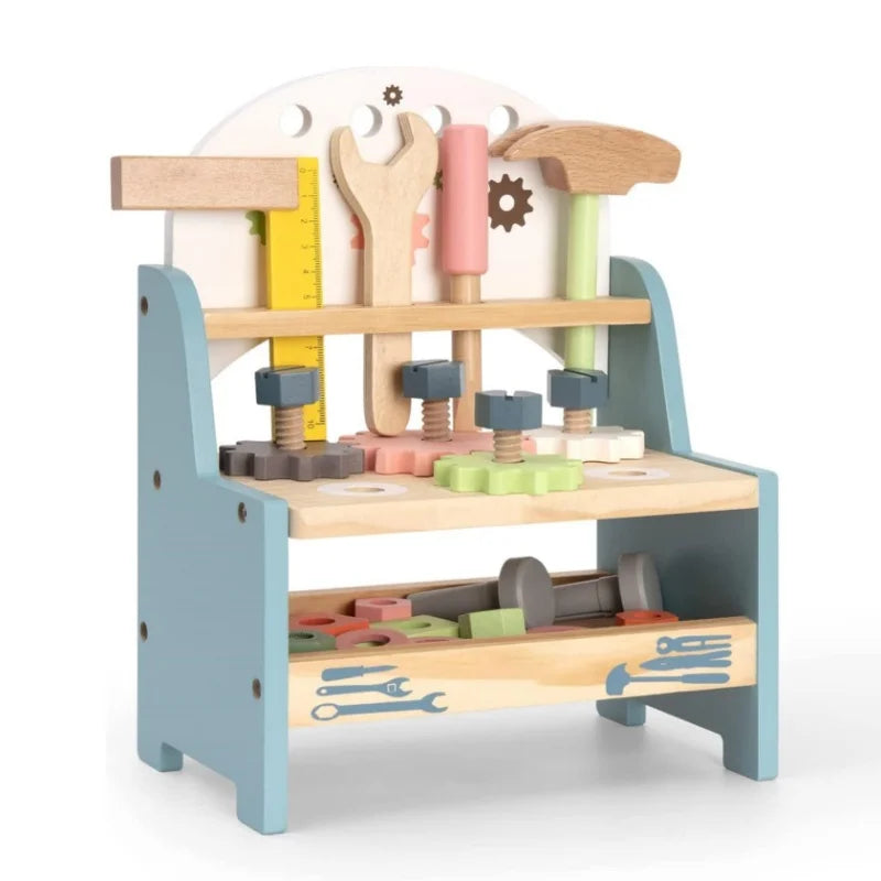 Mini Wooden Work Bench Set - Ohberri