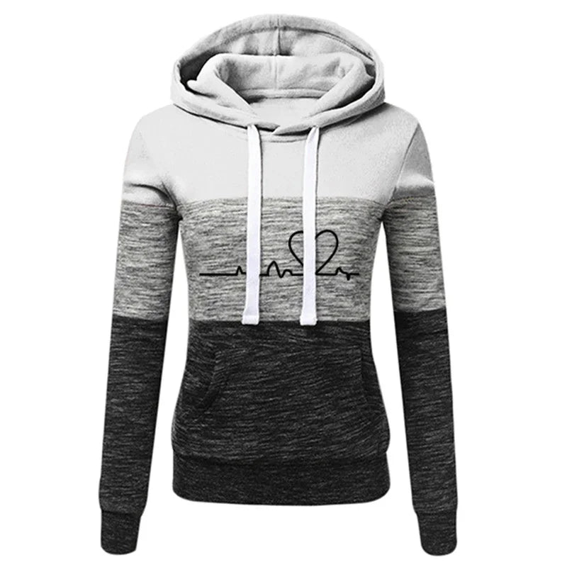 Women Tracksuit Printing Hooded Sweatshirt Sweatpant Ohberri
