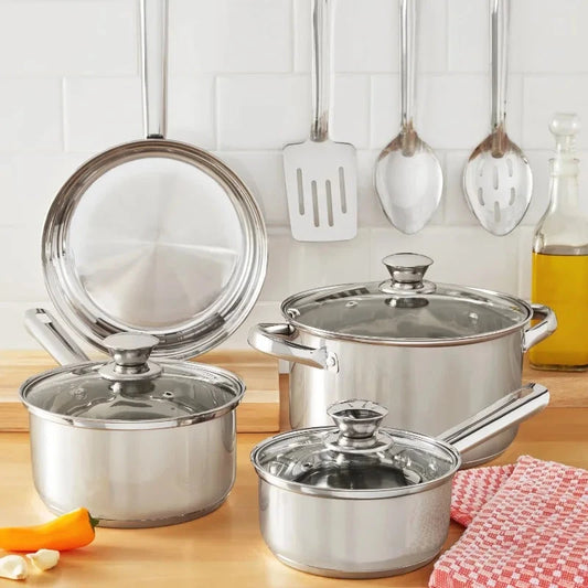 10-Piece Stainless Steel Cookware Set Ohberri