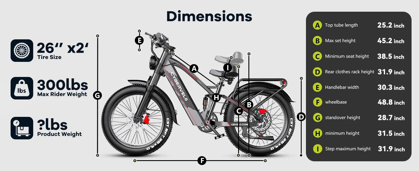 High speed electric ebike for adults, 52V ebike,40AH battery ,full suspension bicycle,hydraulic ebike,fat tyre 26inch 3000W - Ohberri