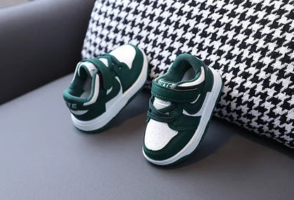 2025 New Toddler Baby Kids Fashion Design Walking Shoes Sneakers White Non-slip Casual Shoes Boys Breathable Outdoor Board Shoes Ohberri