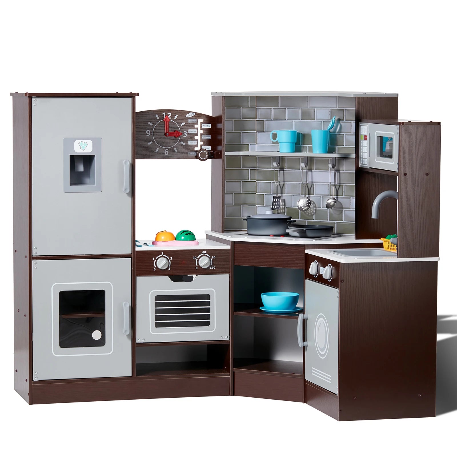 Play Kitchen Set Kitchenware Accessories with Ice Maker f - Ohberri